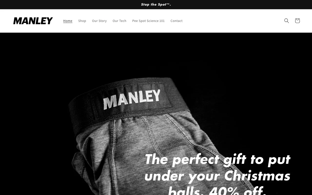 Manley Barrier Apparel screenshot