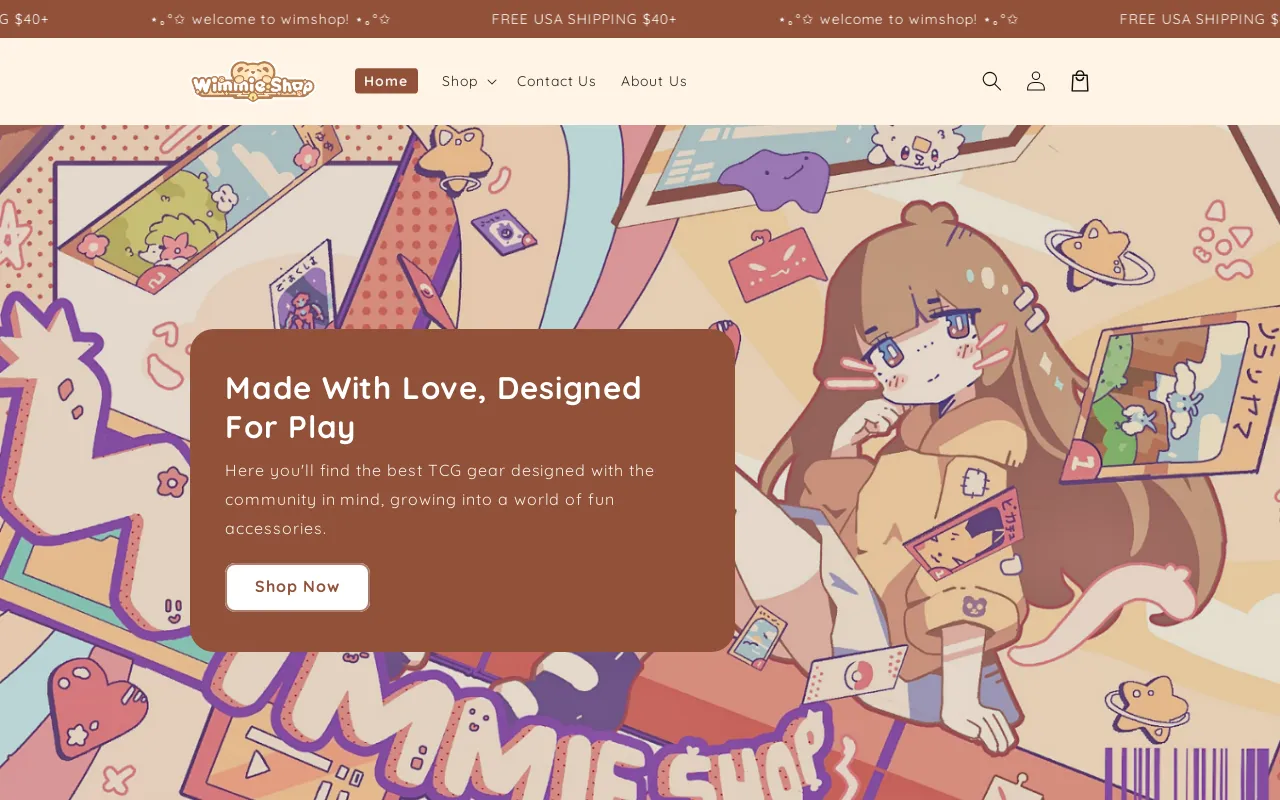 wimmie.shop website screenshot