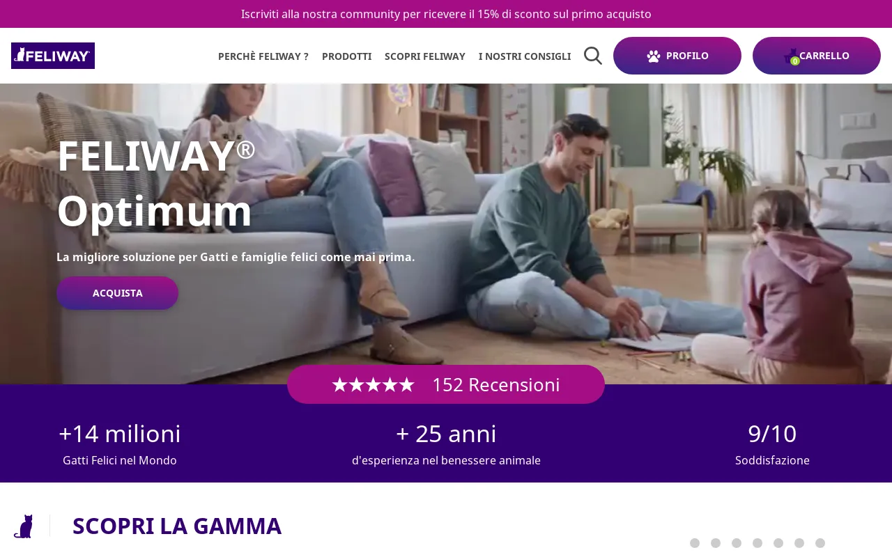 Feliway.it screenshot