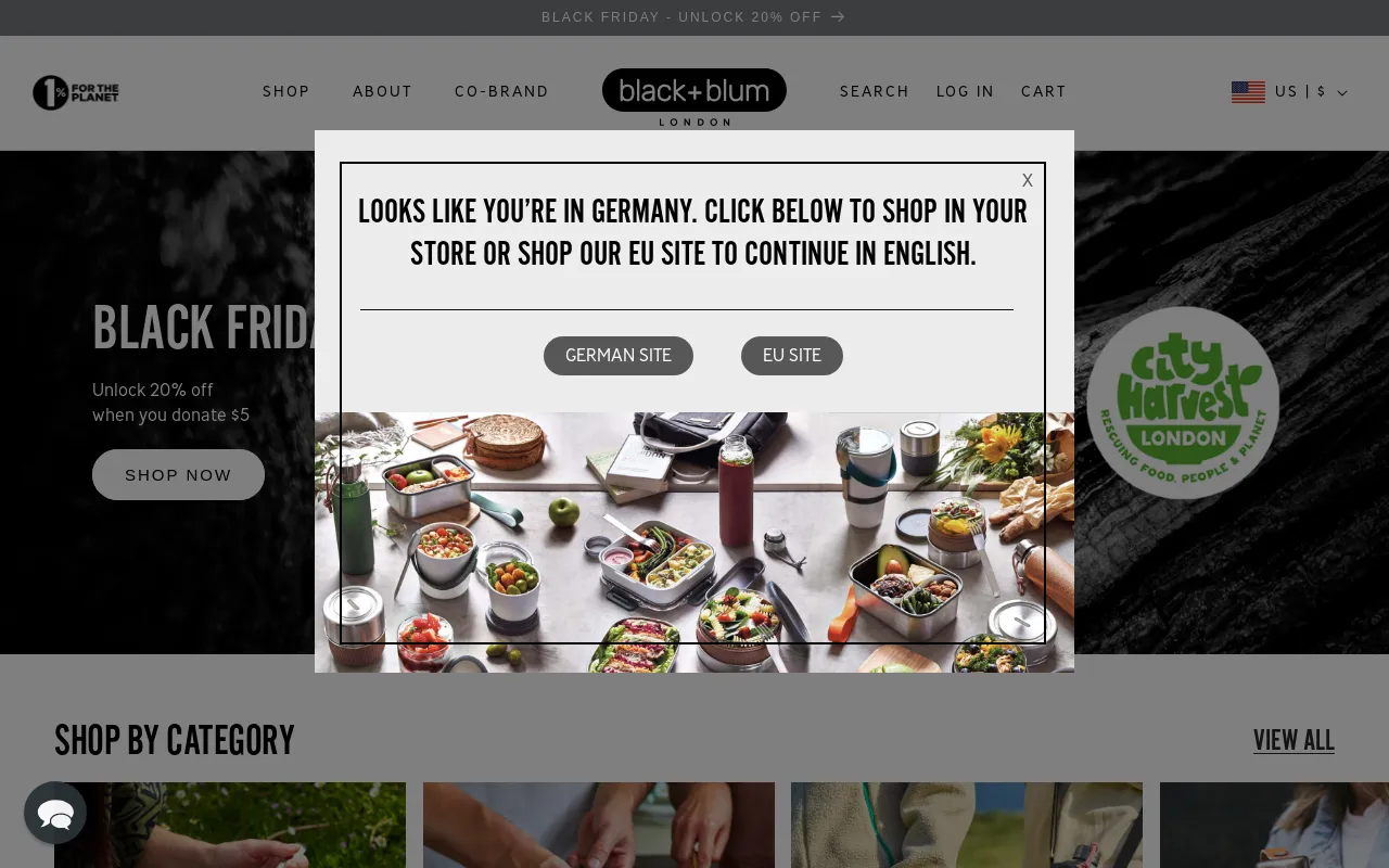 Black+Blum USA screenshot