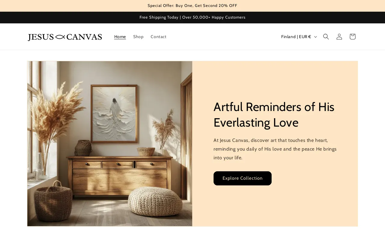 Jesus Canvas screenshot