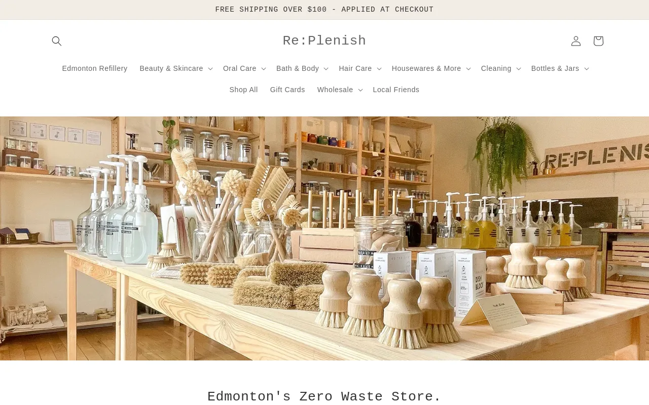 Re:Plenish website screenshot