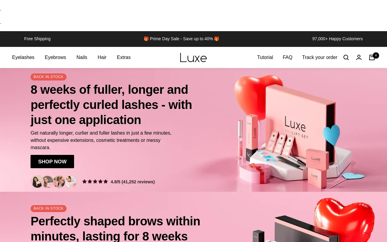 Luxe Cosmetics Australia screenshot
