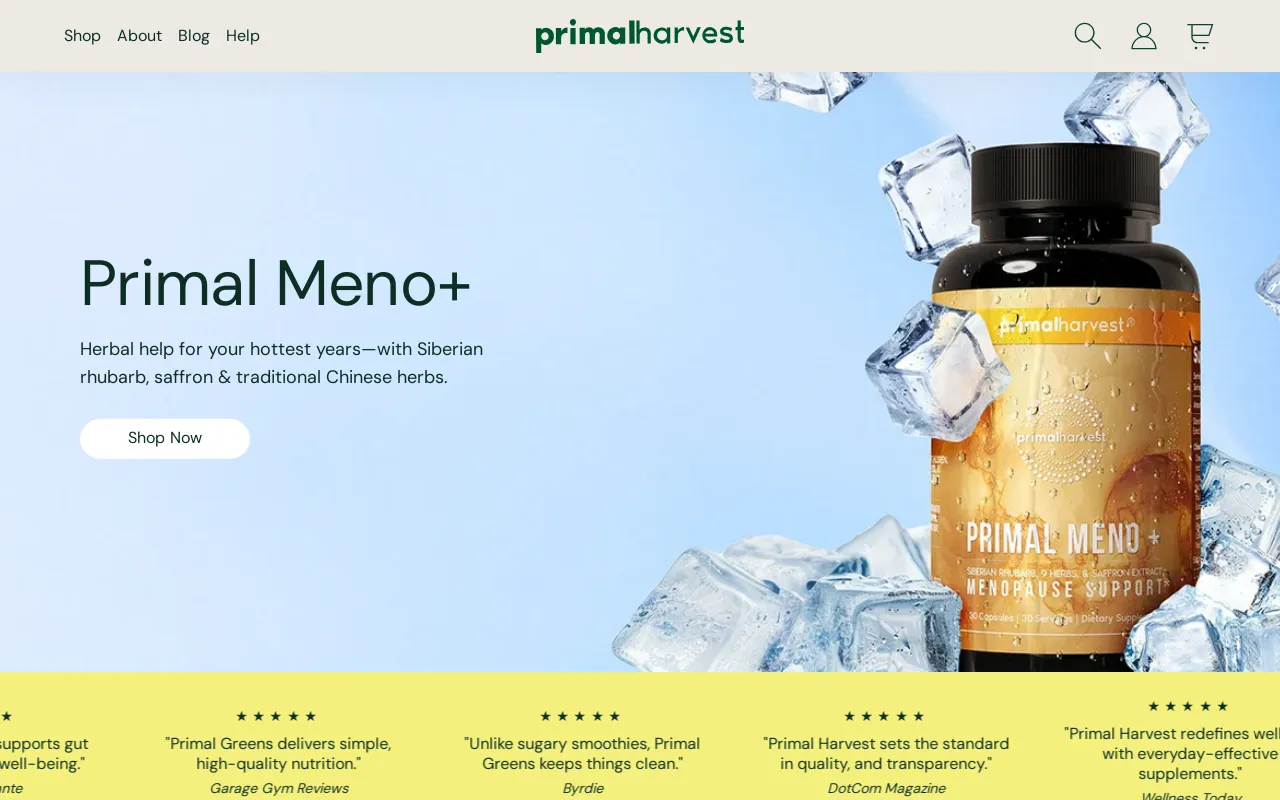 Primal Harvest screenshot