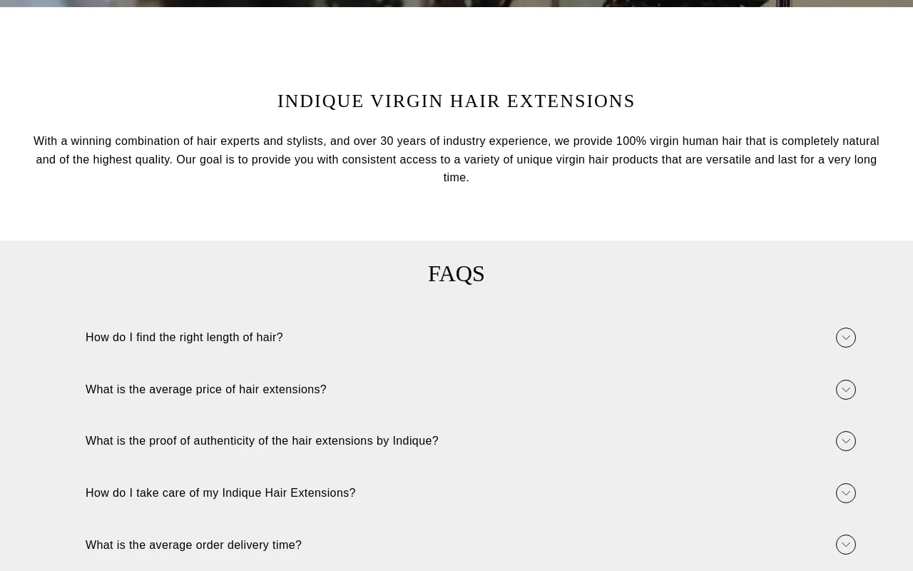 Indique Hair screenshot