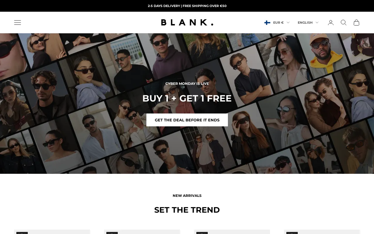Blank Sunglasses screenshot