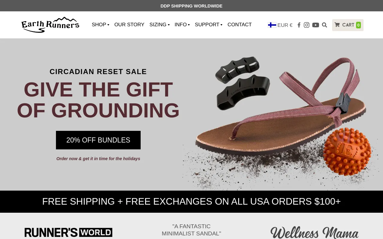 Earth Runners Sandals screenshot