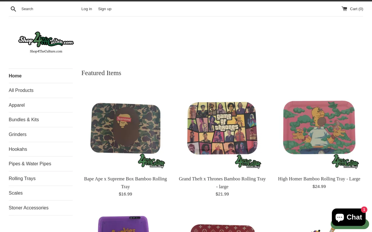 shop4theculture.com screenshot