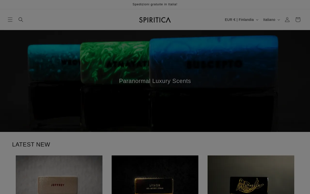SPIRITICA PARANORMAL LUXURY SCENTS screenshot