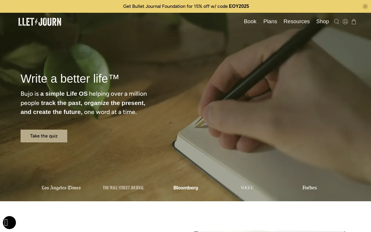 Bullet Journal screenshot