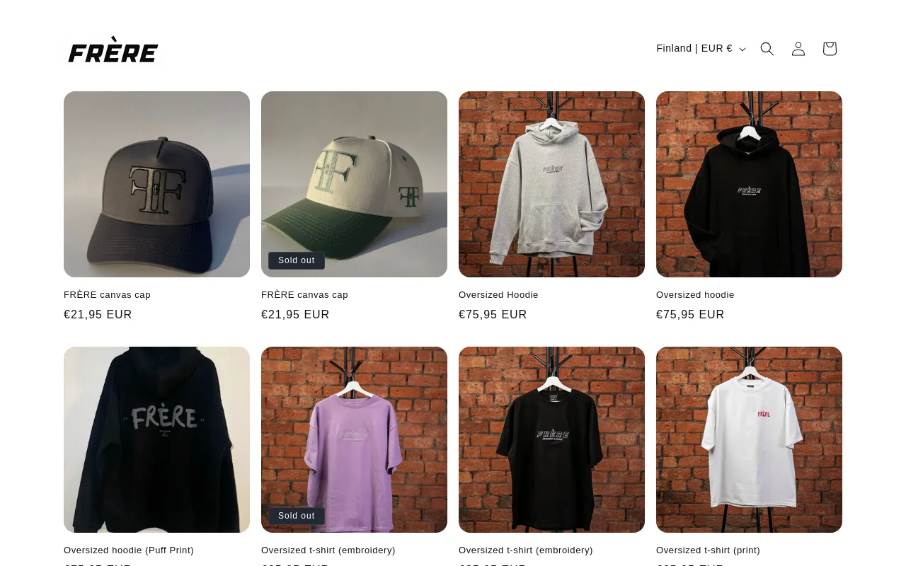 FRÈRE Apparel screenshot