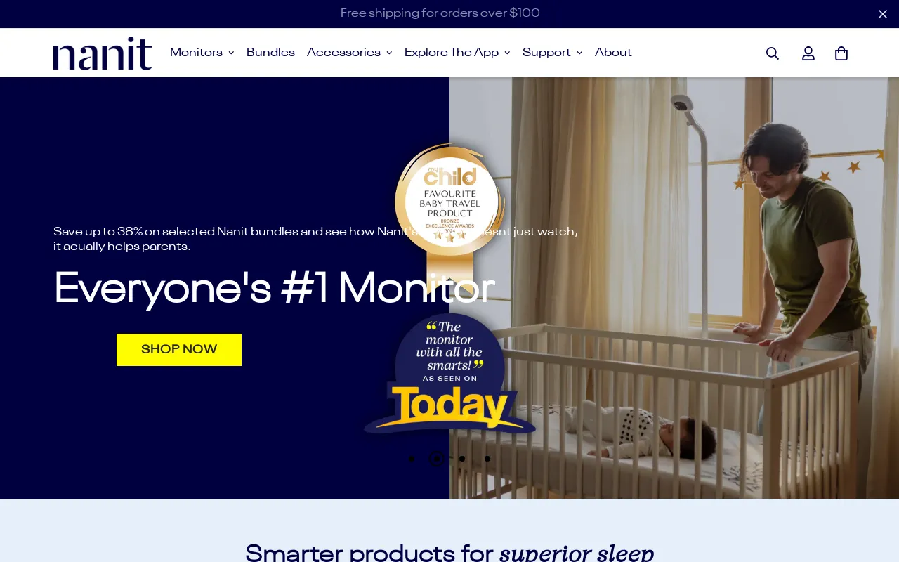 www.getnanit.com.au screenshot