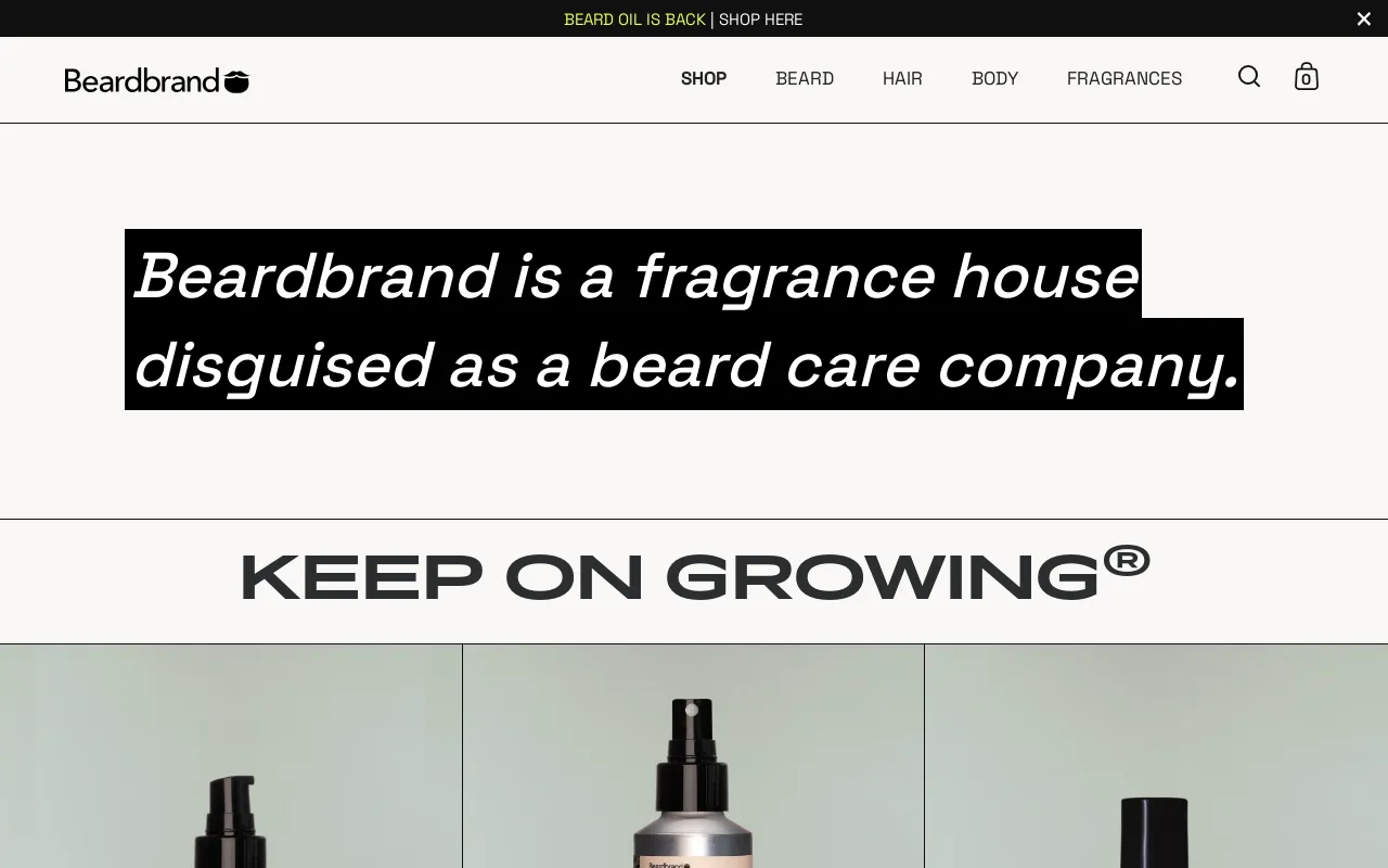 Beardbrand screenshot