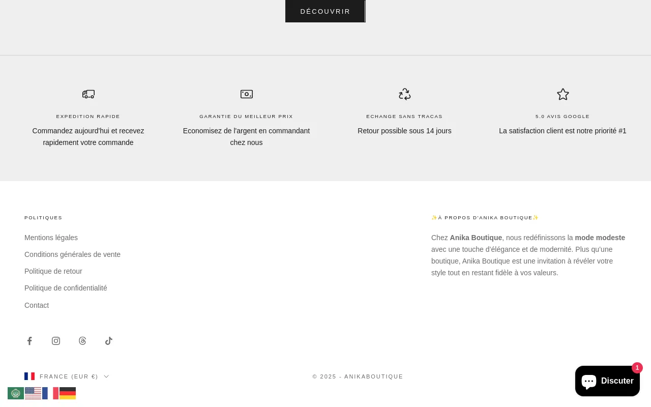 ANIKA BOUTIQUE screenshot