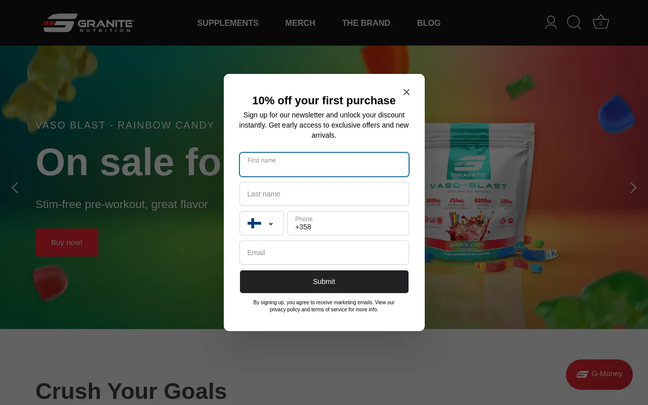Granite Nutrition screenshot
