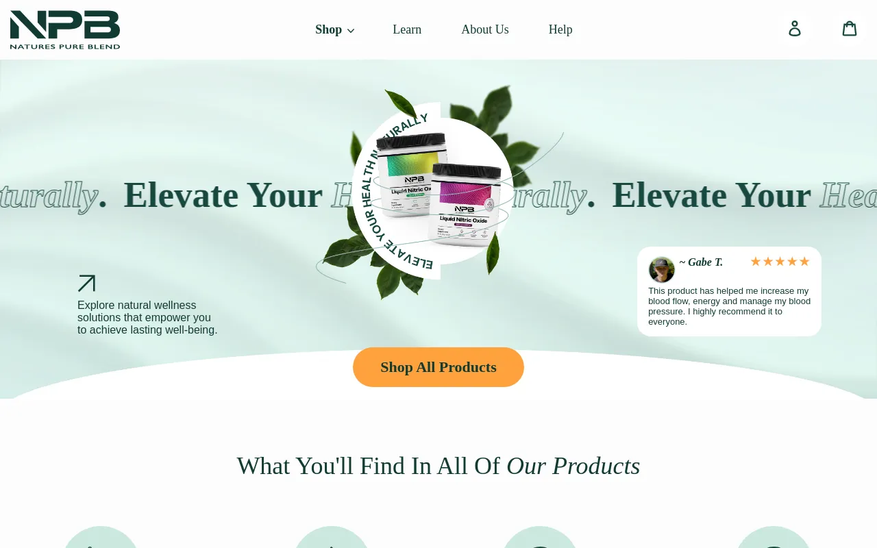 Natures Pure Blend screenshot