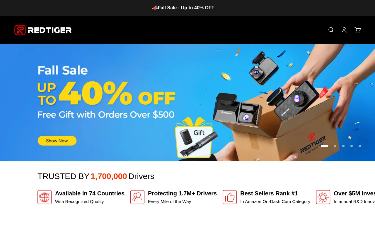 REDTIGER® Official Site screenshot