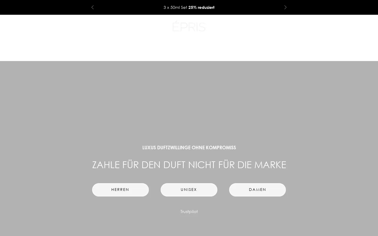 ÉPRIS website screenshot