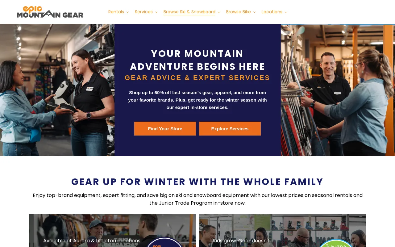 Epic Mountain Gear screenshot