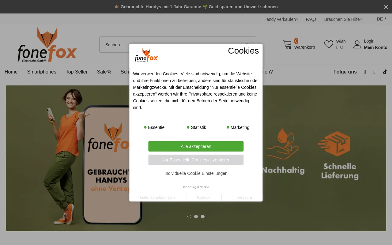 fonefox.de screenshot