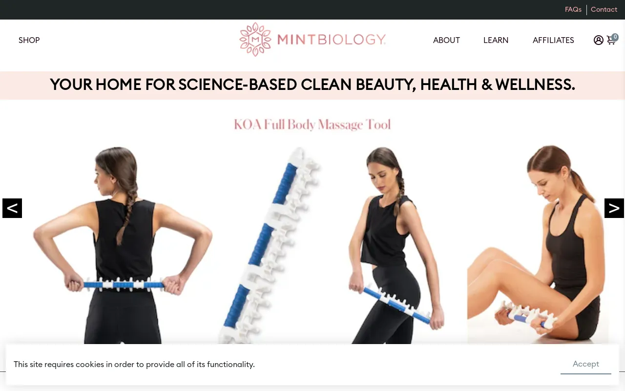 MINTBIOLOGY website screenshot
