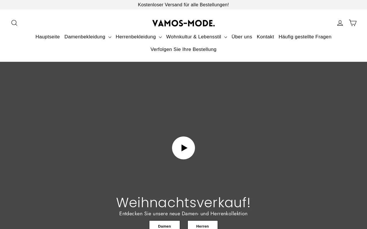 Vamos-mode website screenshot