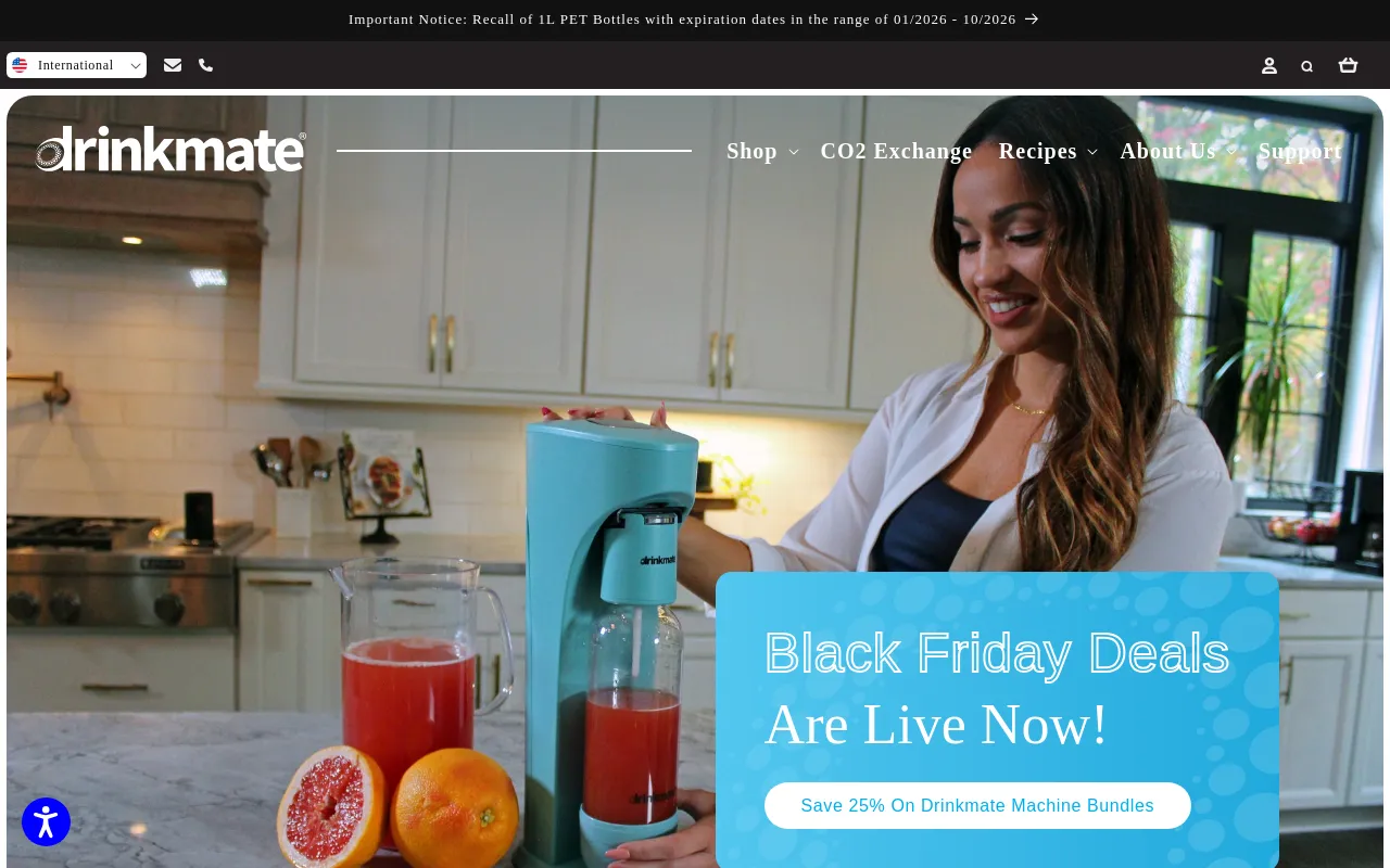 Drinkmate USA screenshot
