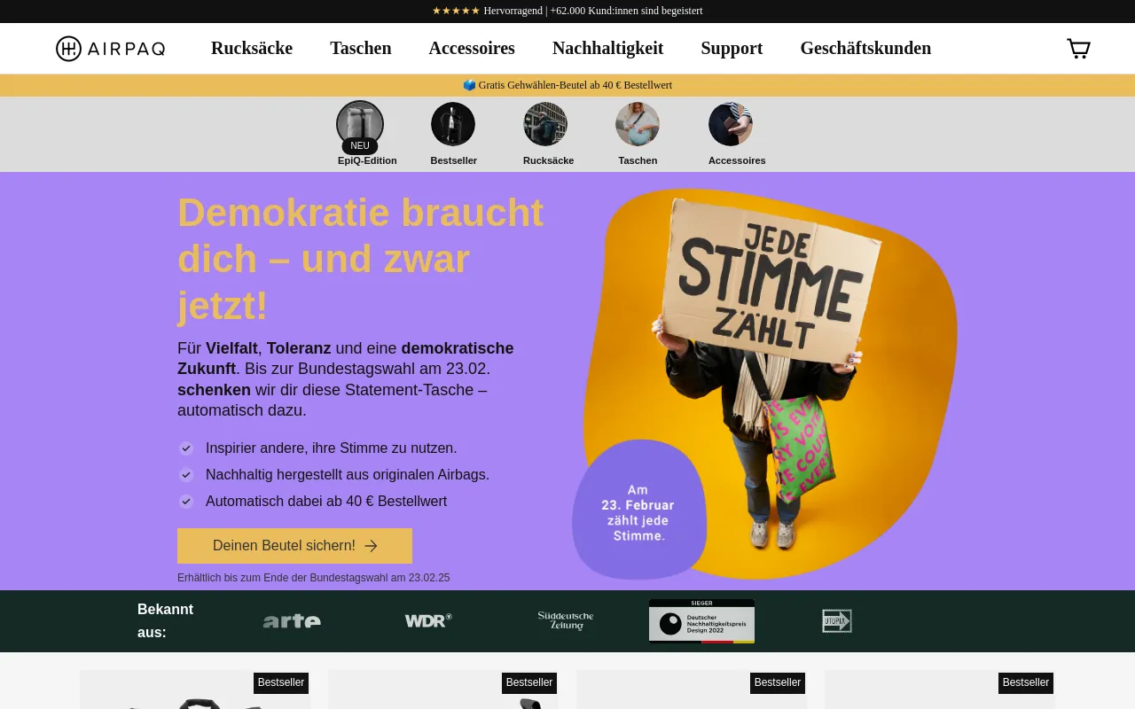 Airpaq GmbH screenshot