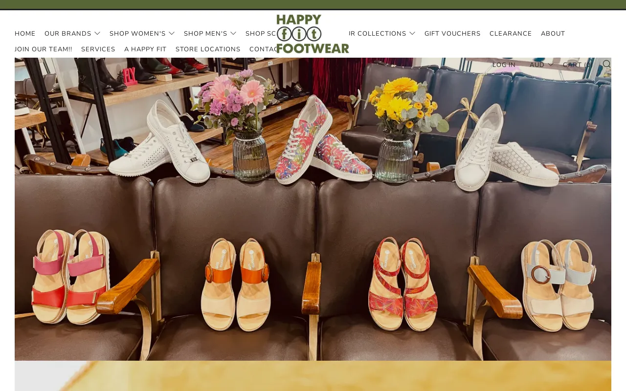 Happy Fit Footwear - #1 Shoe Store in Canberra website screenshot