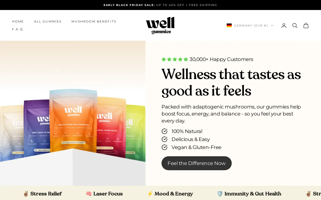 Well Gummies screenshot