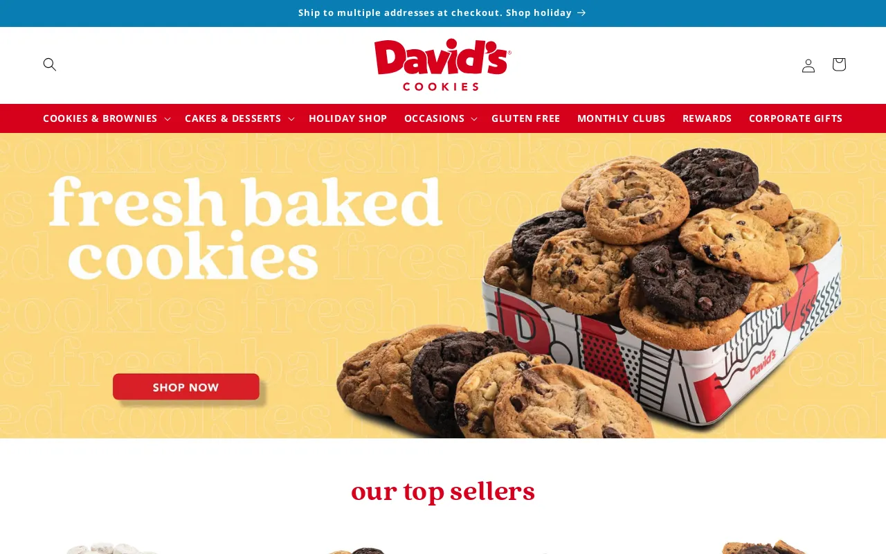 David's Cookies screenshot