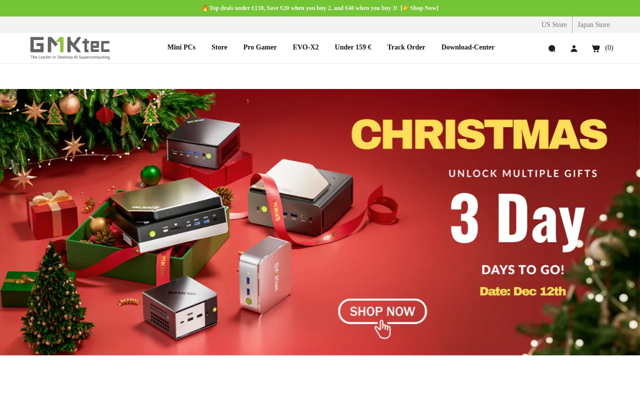 GMKtec Mini PCs screenshot