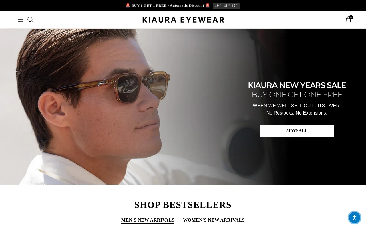 KIAURA Eyewear screenshot