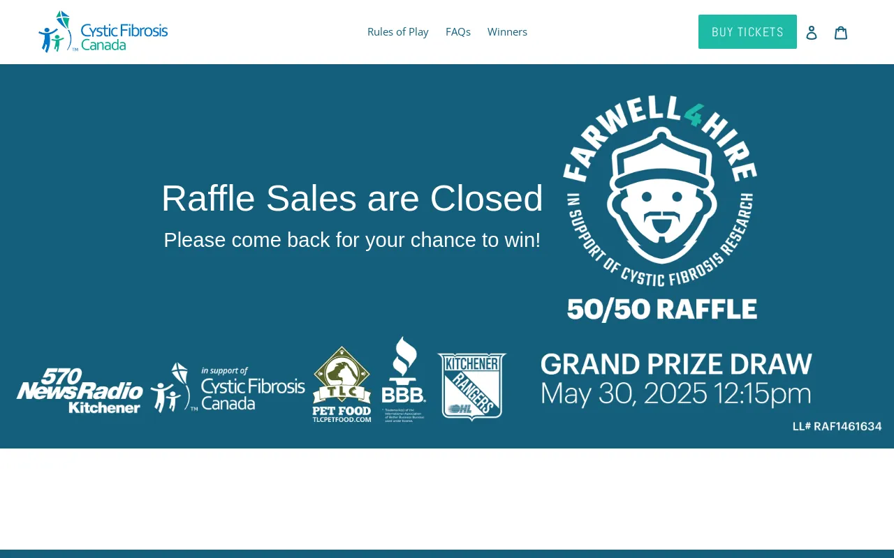 Cystic Fibrosis Canada website screenshot