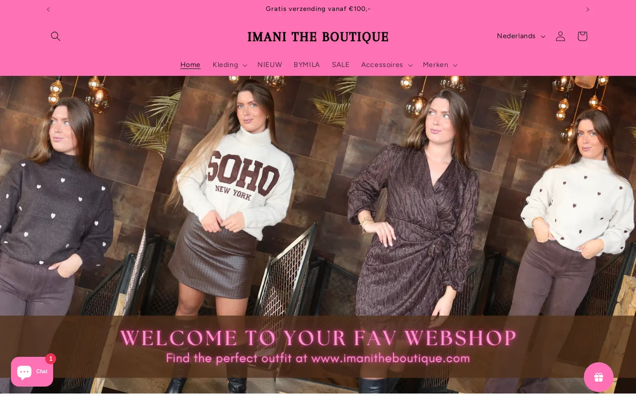 imanitheboutique.com website screenshot