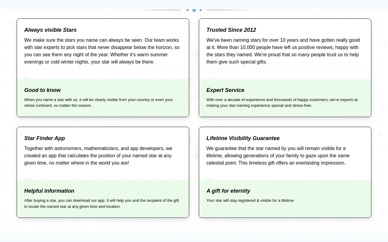 Star Registration screenshot