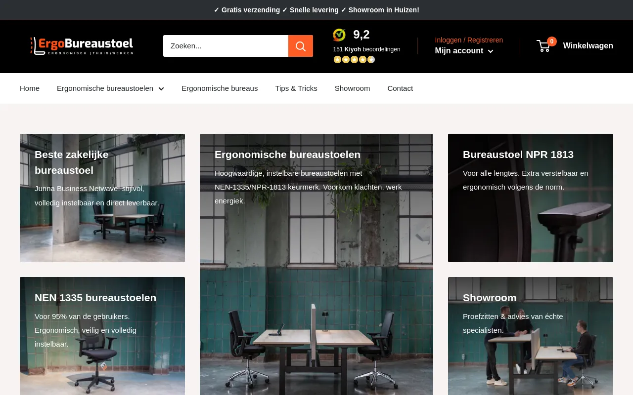 ergobureaustoel.nl screenshot