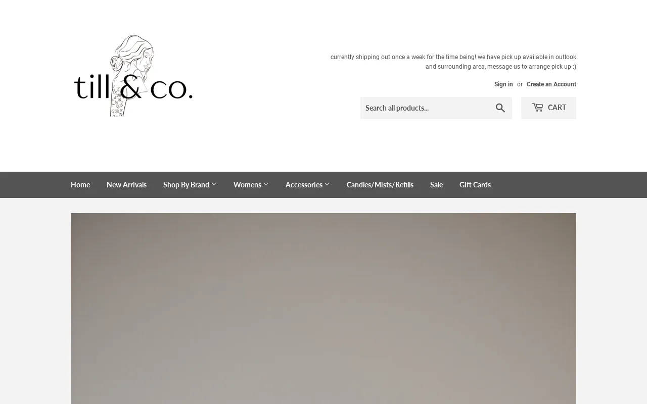 till & co. website screenshot