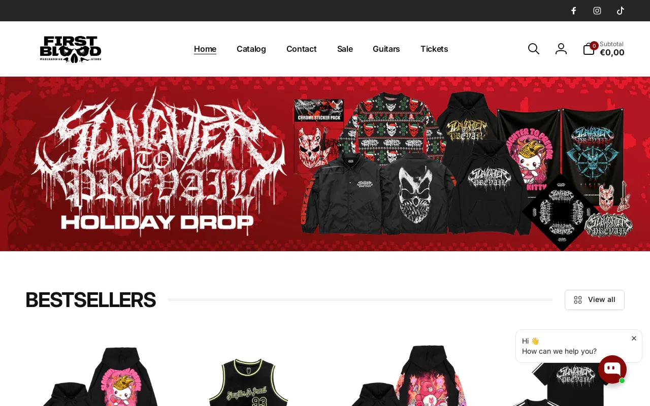 First Blood Merchandise screenshot
