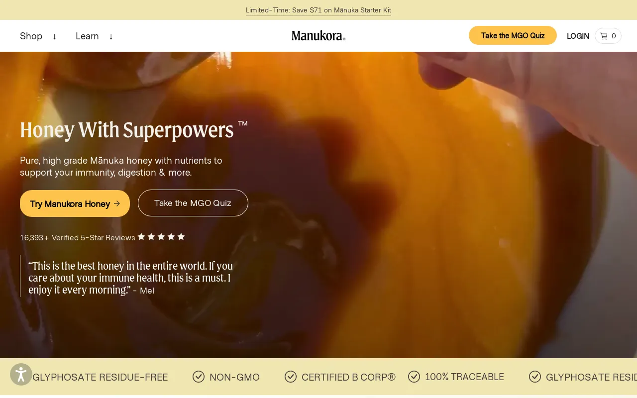 Manukora screenshot