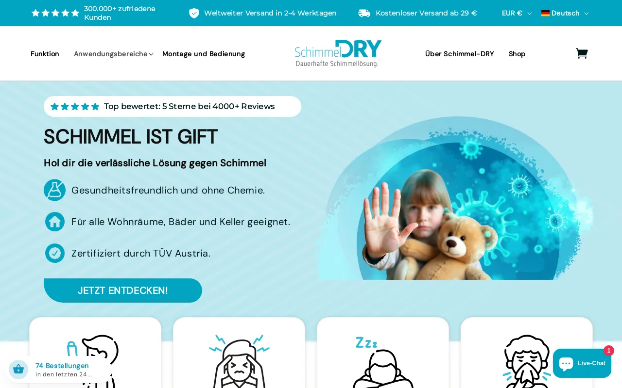 Schimmel Dry screenshot