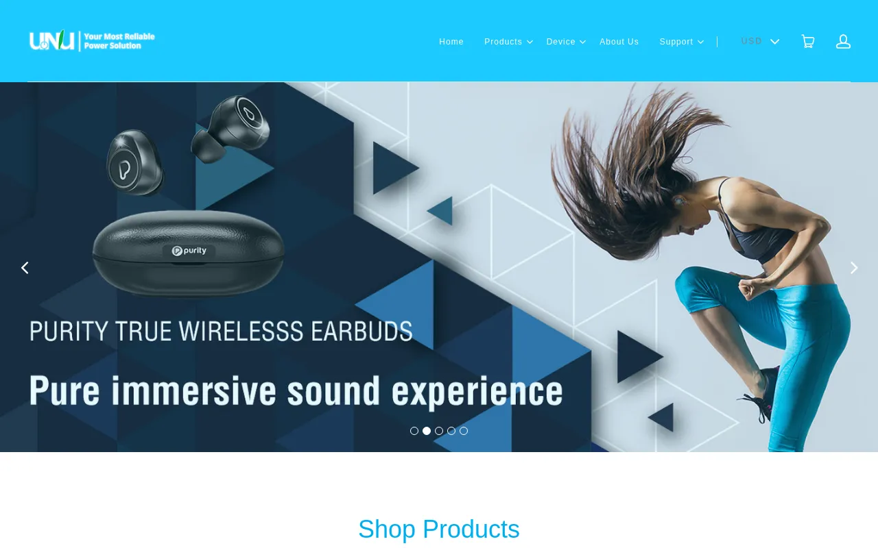 myunu website screenshot