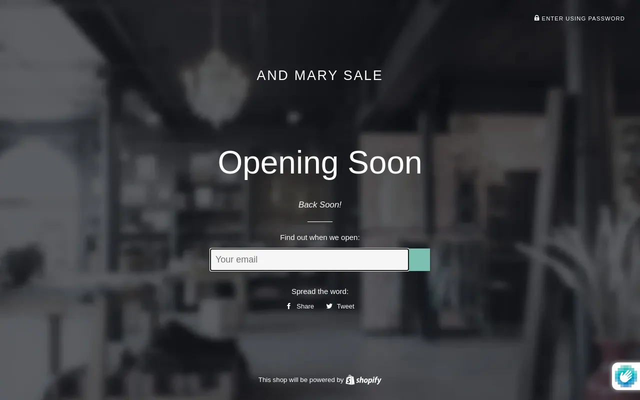 And Mary Sale screenshot