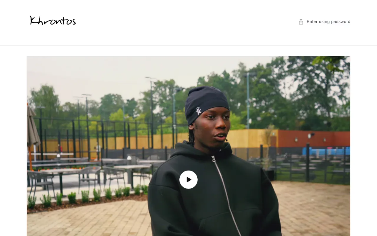 Khrontos website screenshot