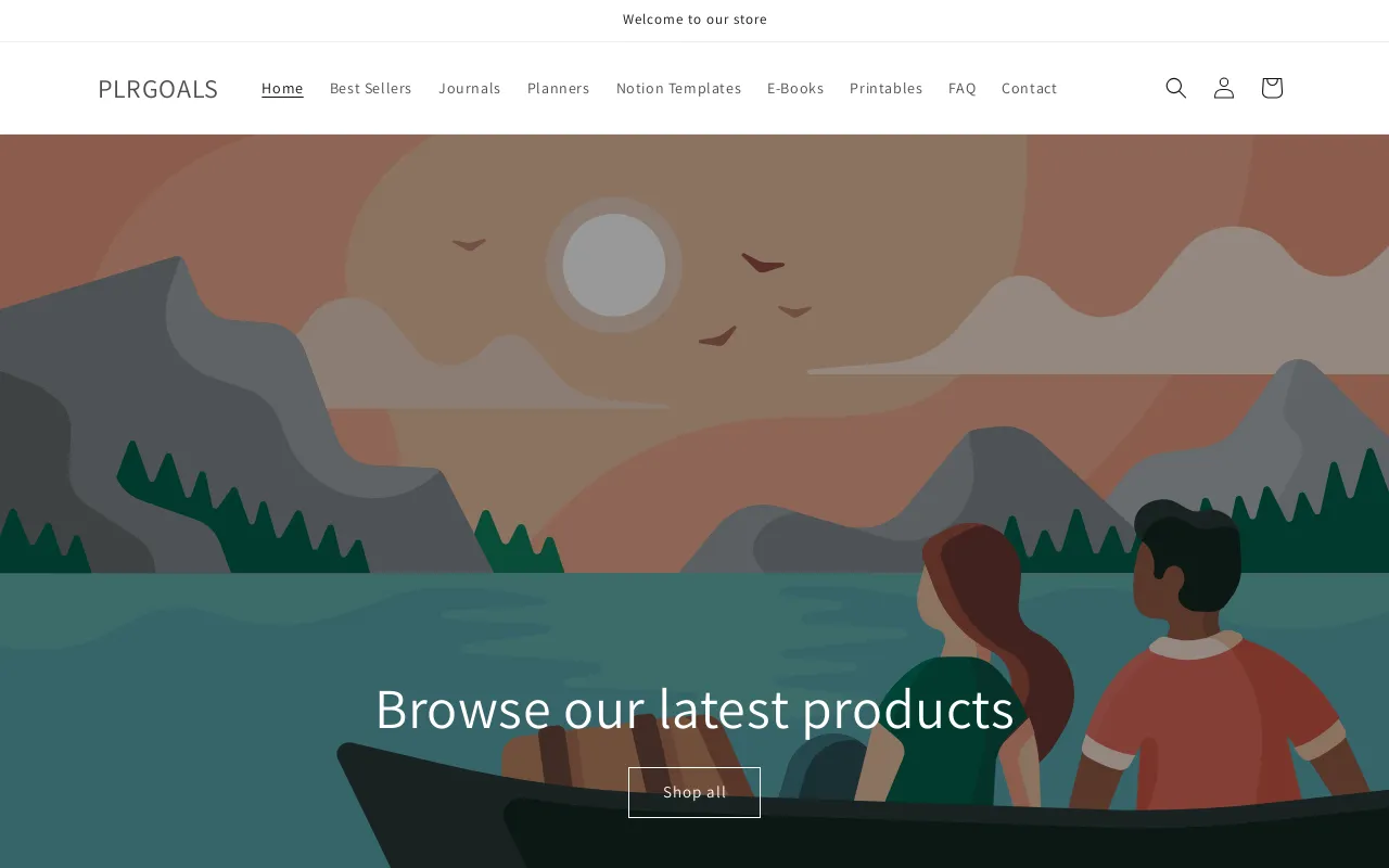 PLRGOALS website screenshot