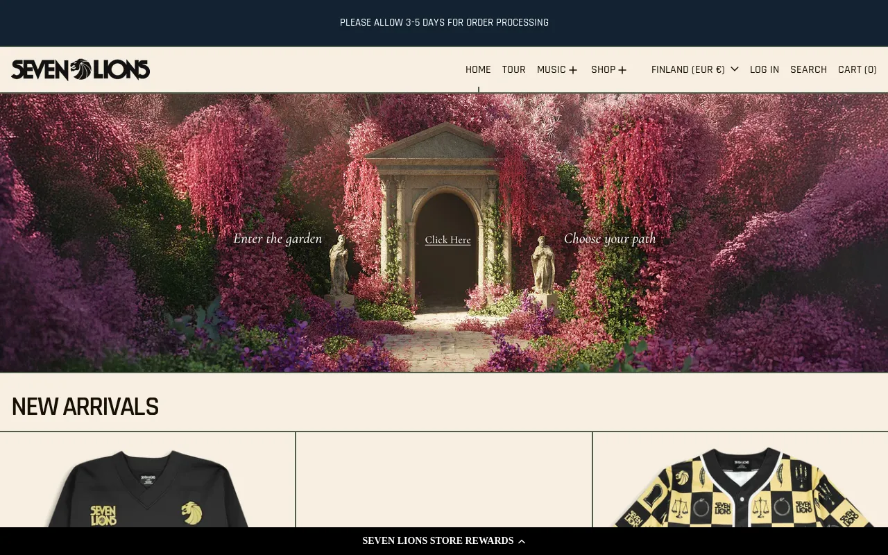 Seven Lions Store screenshot