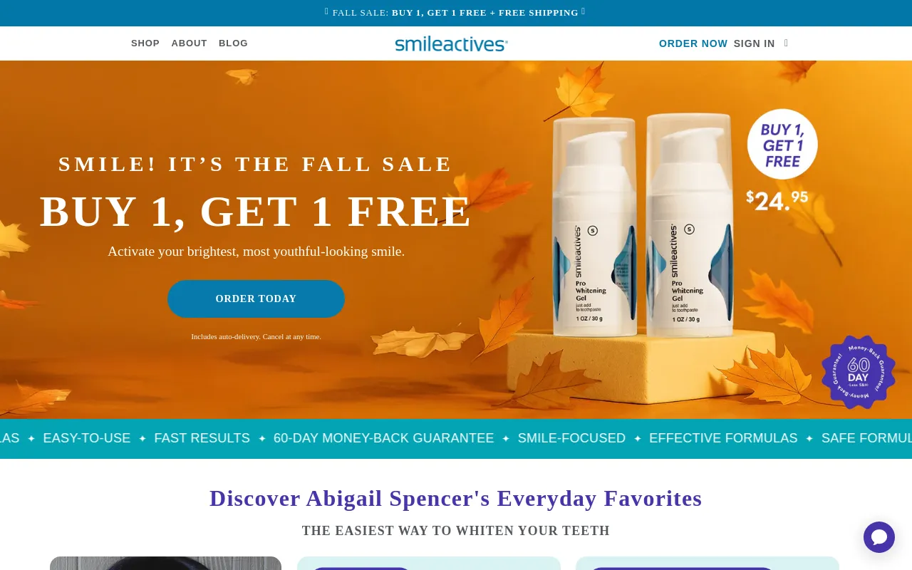 smileactives.com screenshot