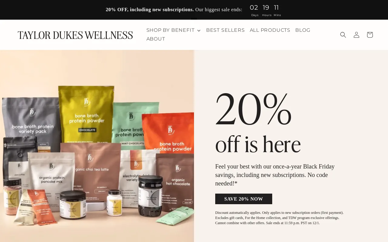 Taylor Dukes Wellness screenshot