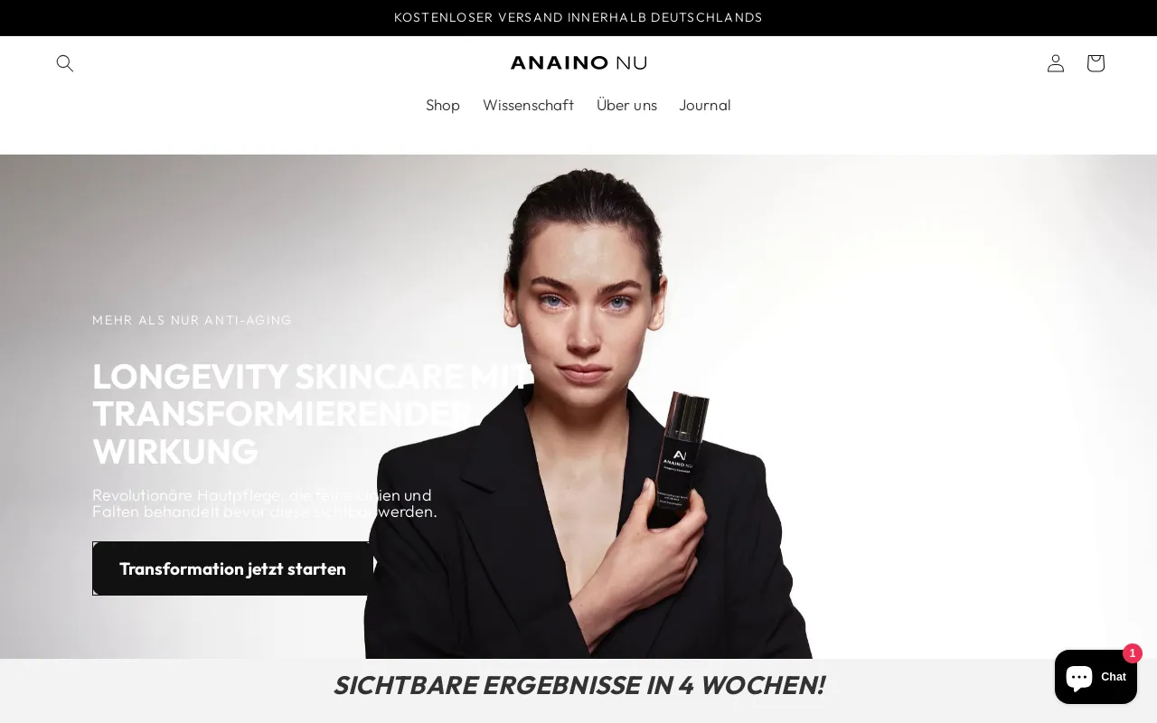 Anaino Nu UG (haftungsbeschränkt) website screenshot