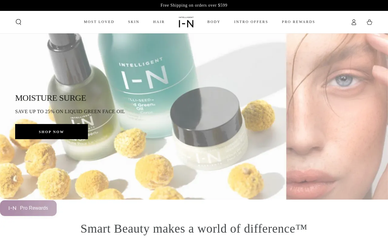 Intelligent Nutrients Professional Canada screenshot